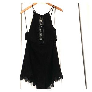 ASTR black lace romper size medium